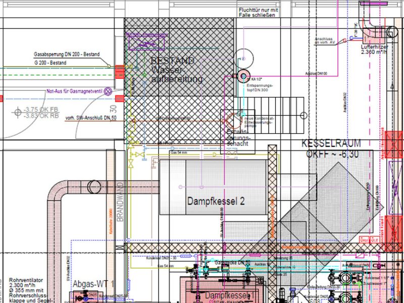 Plan Dampfkessel Mensa